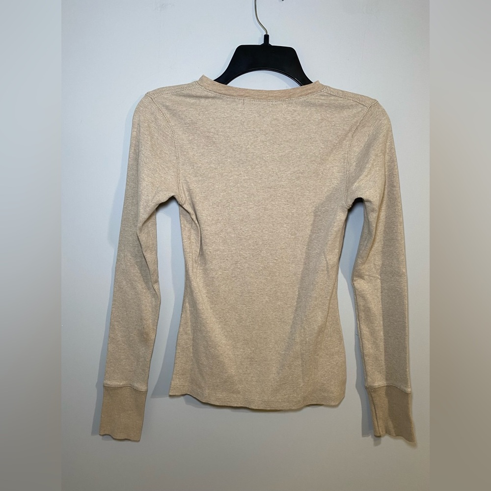 Buck Mason Women’s Slim Fit Henley Long Sleeve Tee Size S - Picture 3 of 8